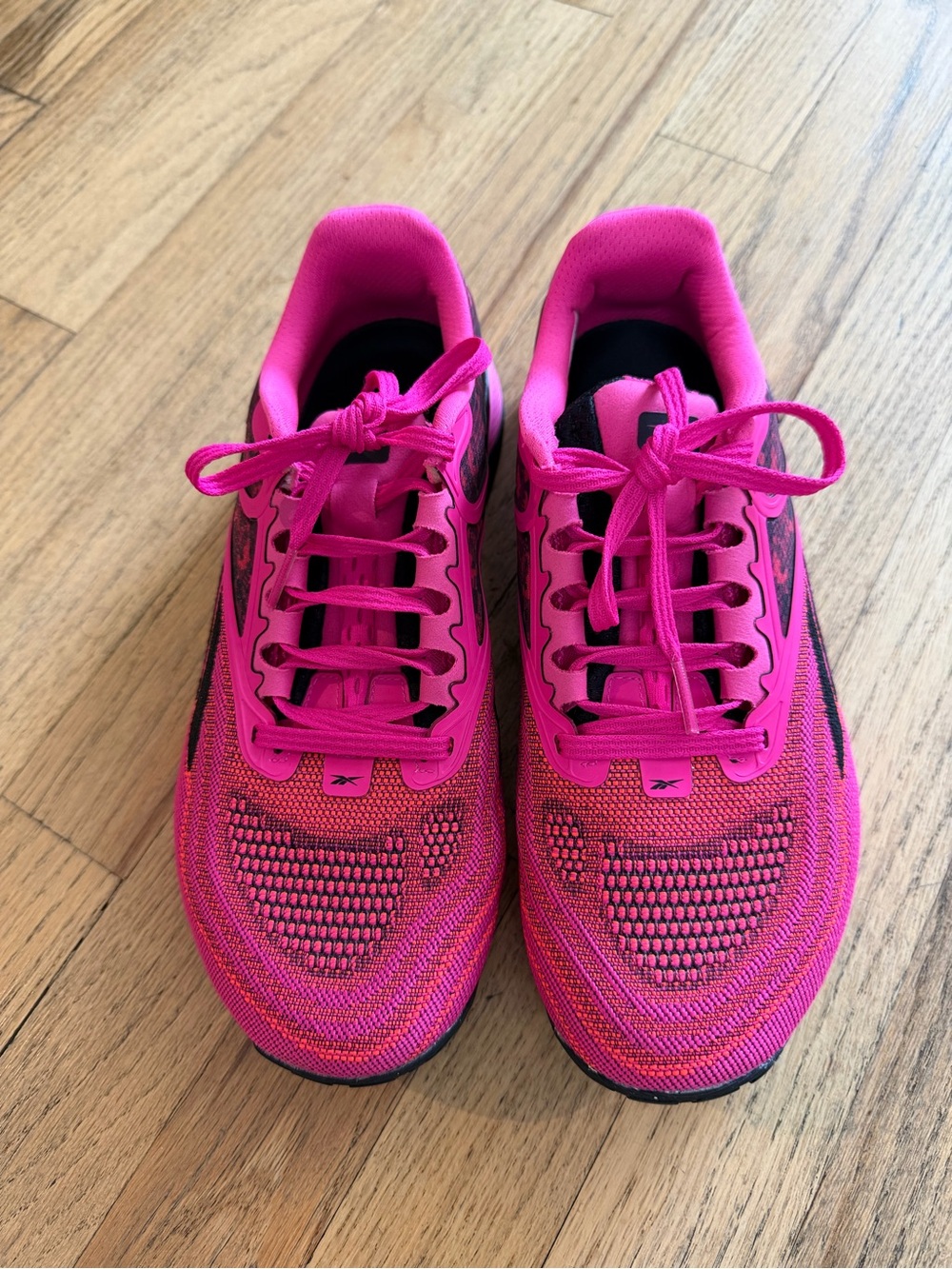 Reebok Women’s Bright Pink Knit Running Shoes